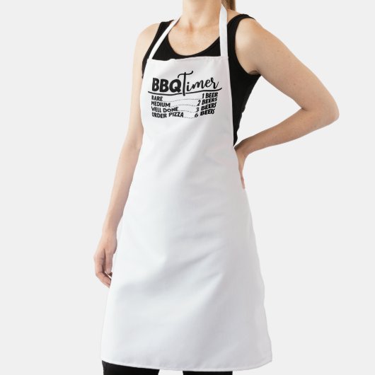 BBQ Timer Grill Humor White Schort (Insitu)