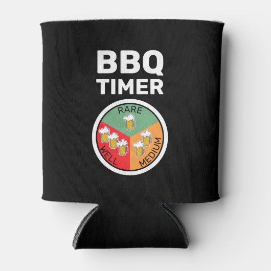 BBQ Timer Rare Medium Well Beer Blikjeskoeler (Voorkant)