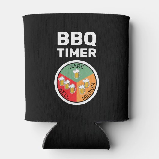 BBQ Timer Rare Medium Well Beer Blikjeskoeler (Achterkant)