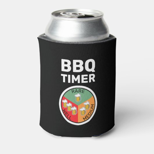 BBQ Timer Rare Medium Well Beer Blikjeskoeler (Blikje Achterkant)
