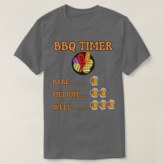 BBQ-timer T-shirt (Design voorkant)