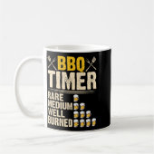 Bbq-timer Zeldzaam Medium Goed Verbrand Funny Bier Koffiemok (Links)