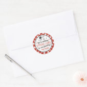 BBQ Toevoegen van meer Baby shower van de Liefde S Ronde Sticker (Envelop)