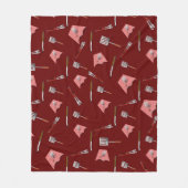 BBQ Tools Patroon Fleece Deken (Voorkant)