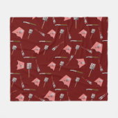 BBQ Tools Patroon Fleece Deken (Voorkant (Horizontaal))