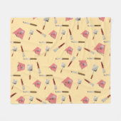 BBQ Tools Patroon Fleece Deken (Voorkant (Horizontaal))