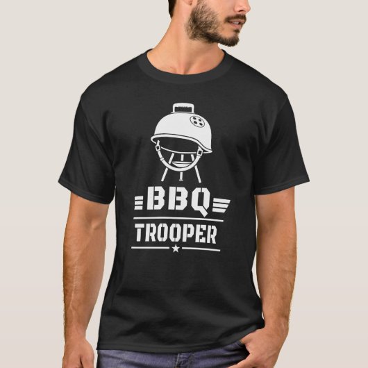 BBQ-Trooper Functie Grill Master BBQ-ontwerp T-shirt (Voorkant)