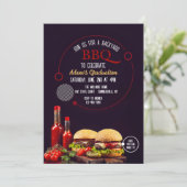 BBQ Uitnodiging Burgers (Staand voorkant)