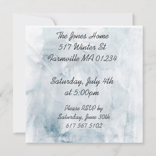 BBQ-uitnodiging Kaart (Achterkant)