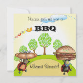 BBQ-uitnodiging Kaart (Voorkant)