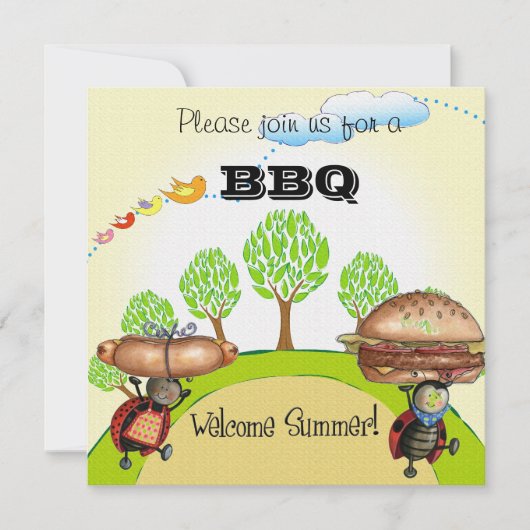 BBQ-uitnodiging Kaart (Voorkant)