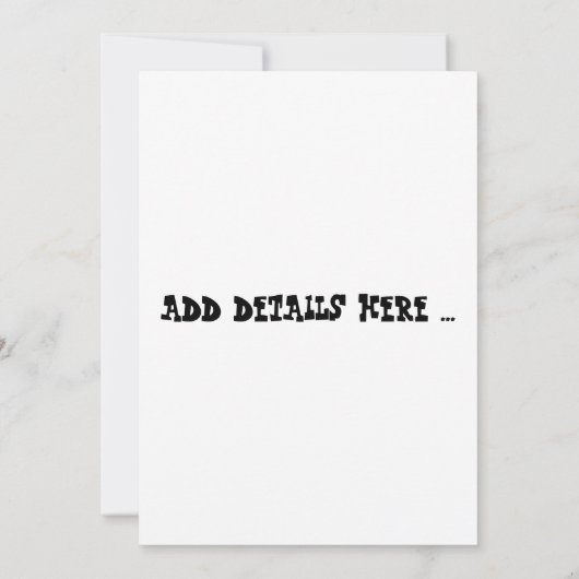 BBQ-uitnodiging Kaart (Achterkant)