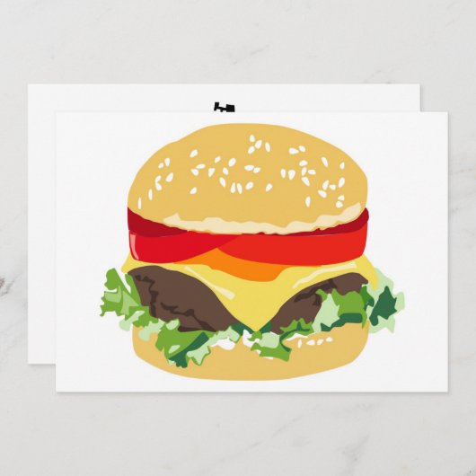 BBQ-uitnodiging Kaart (Voorkant / Achterkant)