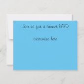 BBQ-uitnodiging Kaart (Achterkant)