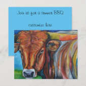 BBQ-uitnodiging Kaart (Voorkant / Achterkant)