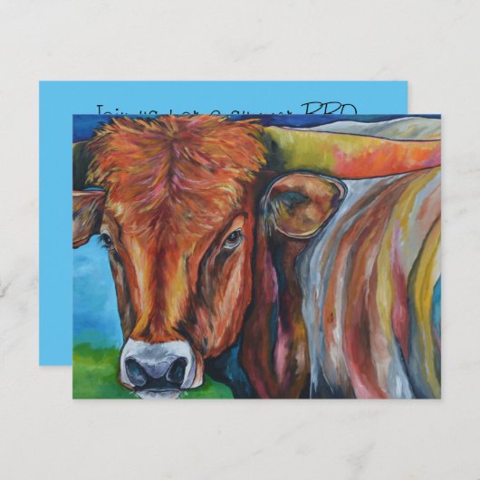 BBQ-uitnodiging Kaart (Voorkant / Achterkant)