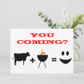 BBQ-uitnodiging Kaart (Staand voorkant)