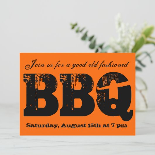 BBQ-uitnodiging Kaart (Staand voorkant)