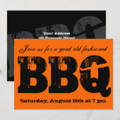 BBQ-uitnodiging Kaart (Voorkant / Achterkant)