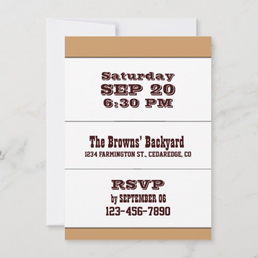 BBQ Uitnodiging met Katten (Achterkant)