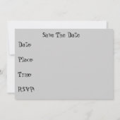 BBQ-uitnodiging: neuszwart en grijs Kaart (Achterkant)