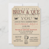 BBQ | Uitnodiging voor de Brew- en de Korstzomerpa (Voorkant)
