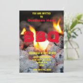 BBQ Uitnodiging voor om het even welk geval - (Staand voorkant)