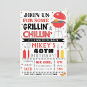 BBQ Uitnodiging voor volwassenen BBQ Uitnodiging (Staand voorkant)