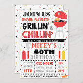 BBQ Uitnodiging voor volwassenen BBQ Uitnodiging (Voorkant / Achterkant)