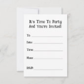 BBQ-uitnodigingskaart (Achterkant)