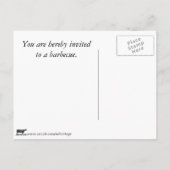  BBQ-uitnodigingskaart voor koeien Uitnodiging Briefkaart (Achterkant)