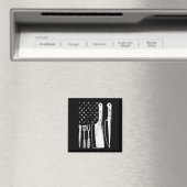Bbq usa vlag patriottische vierde juli masterchef  magneet (Insitu (Vaatwasser))