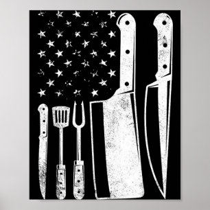Bbq usa vlag patriottische vierde juli masterchef  poster
