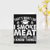 Bbq vader rook vlees weet dingen pitmaster kaart (Gele Bloem)