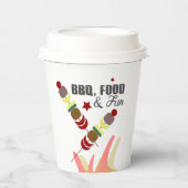 BBQ Vaderdag Dad Grandpa Cookout Papieren Bekers (Voorkant)
