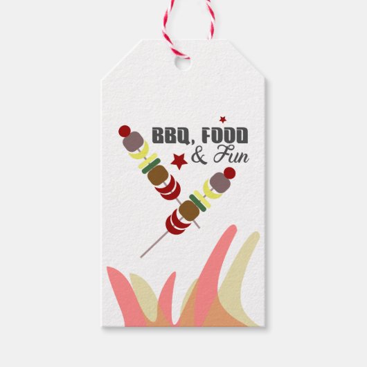BBQ Vaderdag Papa Opa Kookfeest Cadeaulabel (Voorkant)