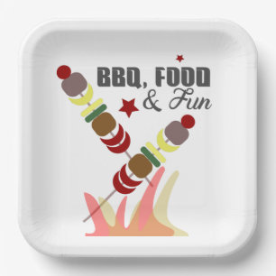 BBQ Vaderdag Papa Opa Kookfeest Papieren Bordje
