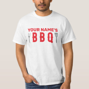 Bbq van jouw naam t-shirt