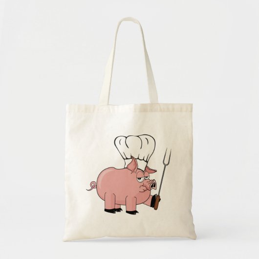 BBQ varken Tote Bag (Voorkant)