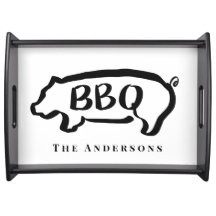 BBQ varkensdienblad