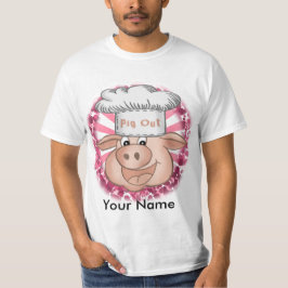 BBQ Varkensuitbarsting Chef t-shirt