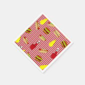 BBQ Verjaardagspapier servetten (Hoek)