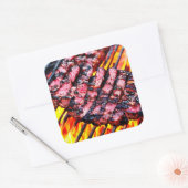 BBQ VIERKANTE STICKER (Envelop)