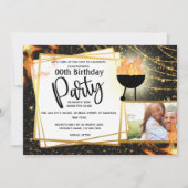 BBQ vlammen string lichten DIY foto verjaardagsfee Kaart (Voorkant)