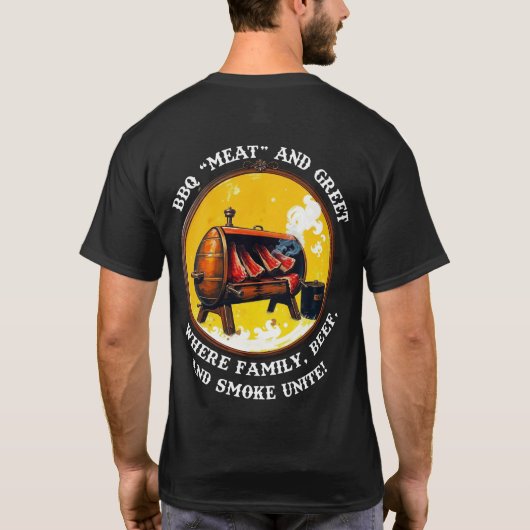 🔥 BBQ "Vlees" en Greet T-Shirt 🔥 (Achterkant)