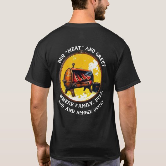 🔥 BBQ "Vlees" en Greet T-Shirt 🔥 (Achterkant)