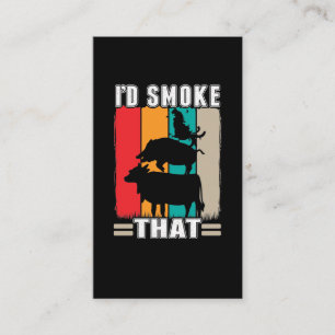 BBQ Vlees Lover Pork Chicken Cow Grill Barbecue Visitekaartje