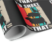 BBQ Vlees Lover Pork Chicken Koe Grill Barbecue Cadeaupapier (Rol Hoek)