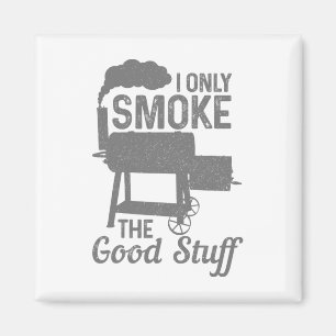 BBQ vlees roken roker grill grillen grappig Magneet
