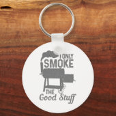BBQ vlees roken roker grill grillen grappig Sleutelhanger (Voorkant)